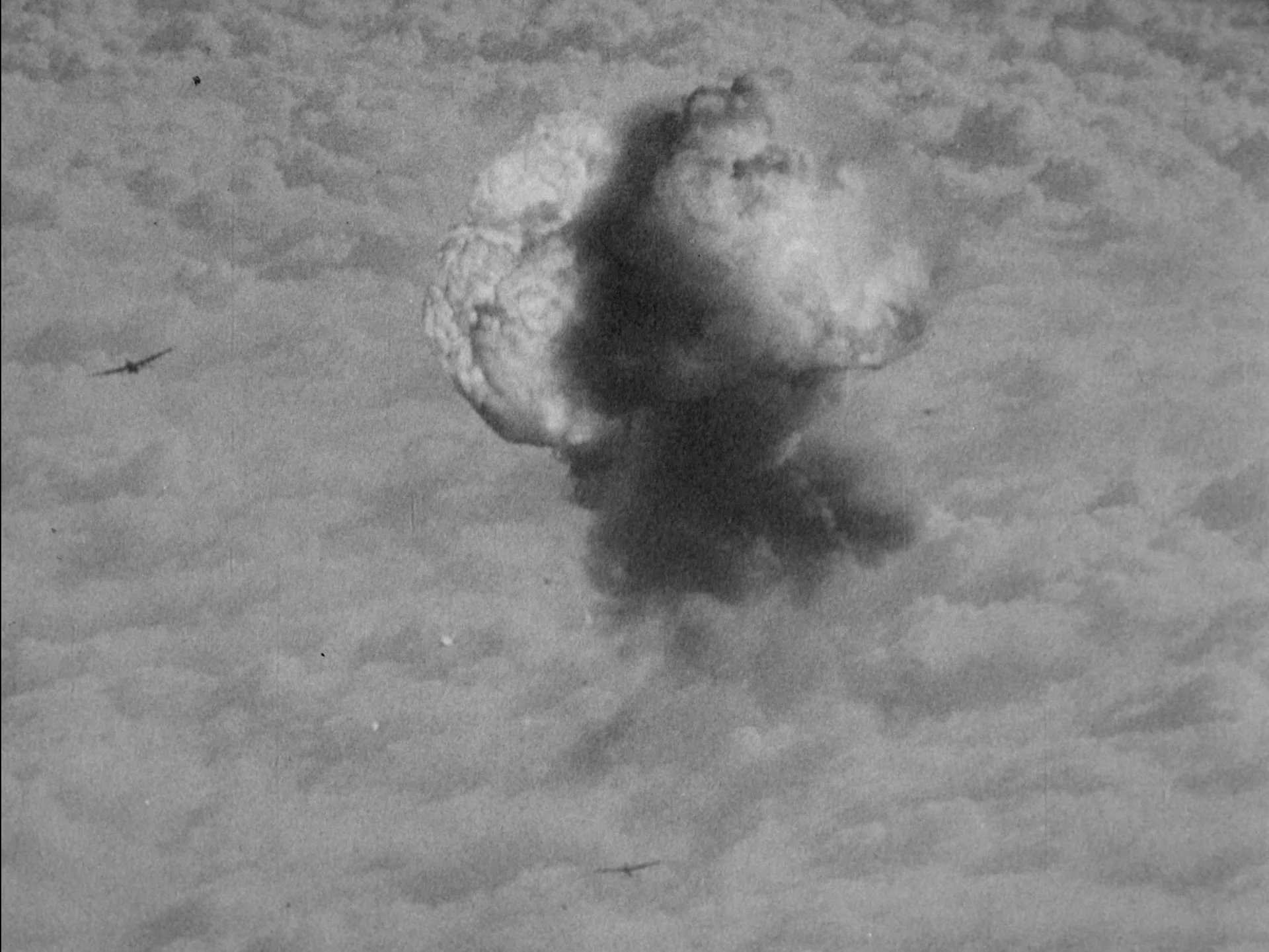 Shot from movie The Natural History of Destruction by Sergei Loznitsa