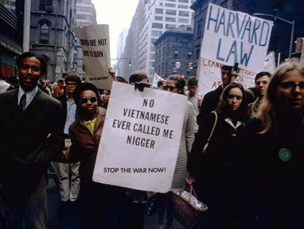 Still from the film Far from Vietnam by Chris Marker